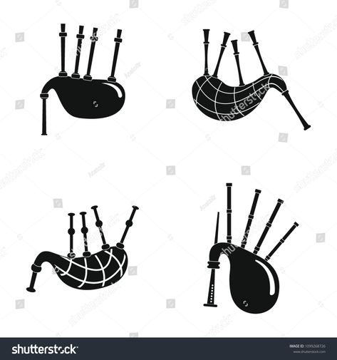 Bagpipes scotland scottish icons set. Simple illustration of 4 bagpipes scotland scottish vector icons for webicons#set#scottish#Bagpipes Bagpipes Illustration, Scottish Bagpipes, Bagpipes, Branding Ideas, Simple Illustration, Gallery Design, Coffee Branding, Interior Design Inspiration, Icon Set