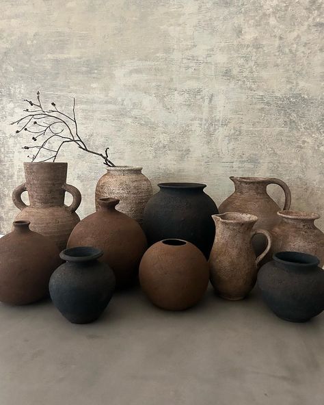 Old vessels given new life. Price on request. ALL SOLD #wabisabi #wabisabistyle #zenstyle #wabisabiinteriors #interiors #minimal… | Instagram Old Ceramics, Organic Interiors, Minimal Instagram, Wabi Sabi Decor, Wabi Sabi Art, Summer Deco, Big Vases, Ikebana Arrangements, Old Pottery