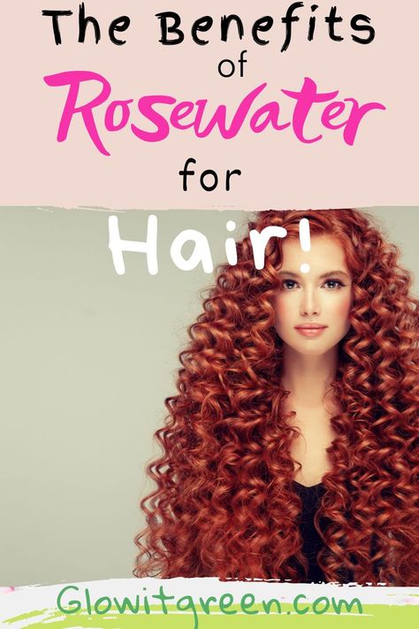 Stimulate hair growth, and add body and shine with rosewater, a beautifully scented beauty ingredient! Rosewater made from fragrant roses has many properties to soothe and hydrate skin, but this also applies to the hair! Find out from Glowitgreen.com how many ways you can use it and what it can do for your hair! Rose Water Benefits Hair, Rose Water Benefits, Help Hair Growth, Rose Water Toner, Hair Toner, Beauty Water, Hydrated Skin, Stimulate Hair Growth, Toner For Face