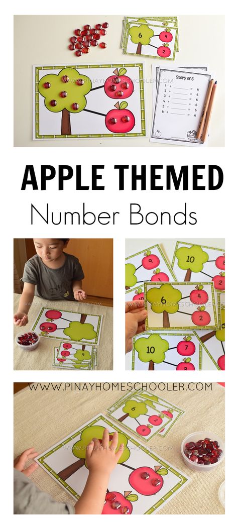 Number Bond Activities For Kindergarten, Number Bonds To 5 Eyfs Activities, Number Bonds To 10 Activities, Number Bond Games, Number Decomposition, Number Bond Activities, Autumn Printables, Number Bonds To 10, Fall Math Activities