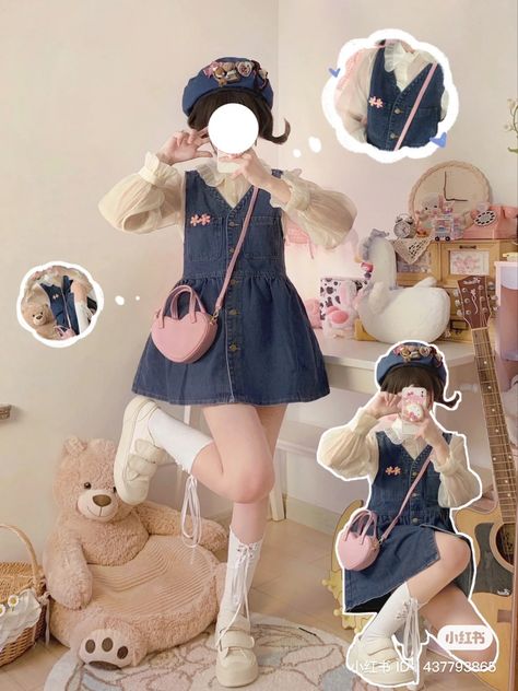 Otome Fashion, Kawaii Outfit Ideas, Kawaii Fashion Outfits, Really Cute Outfits, Kawaii Clothes, Character Outfits, Lolita Fashion, Kawaii Fashion, Cute Fashion