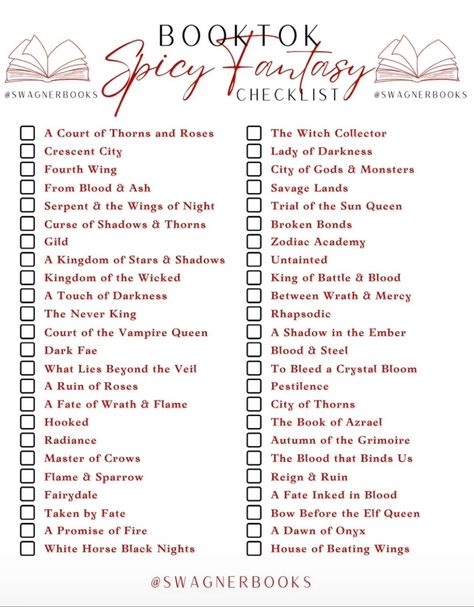 Booktok Reading Challenge, Booktok Reading List, Booktok Fantasy Checklist, Cawpile Book Rating, Romance Book Checklist, Booktok Checklist Romance, Booktok Book Checklist, Book Checklist Reading, Booktok List