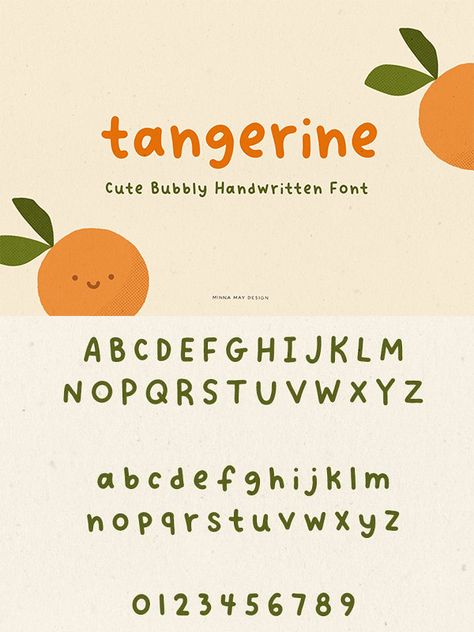 Tangerine - Cute Handwritten Font Canva Korean Font, Korean Fonts Cute, Korean Fonts, Cute Handwriting Fonts, Cute Fonts Alphabet, Free Fonts For Commercial Use, Fonts For Commercial Use, Letters Tattoo, Font Love