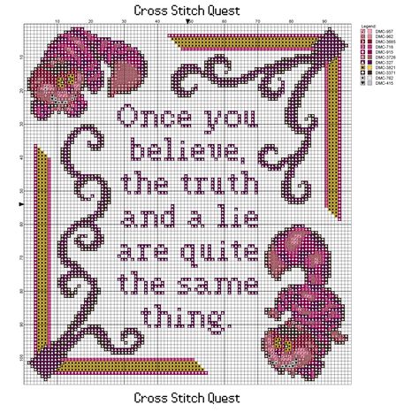 Free Cheshire Cat Cross Stitch Pattern Quote – Cross Stitch Quest Kingdom Hearts Chain Of Memories, Alice In Wonderland Cross Stitch, Cat From Alice In Wonderland, Cross Stitch Boarders, Chain Of Memories, Alice In Wonderland Artwork, Wonderland Artwork, Graph Patterns, Cross Stitch Quotes