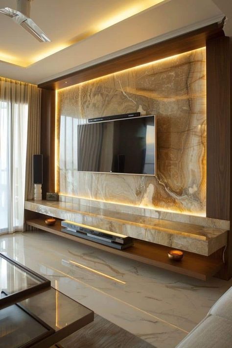 Tv Unit Color Combination, Tv Unit Design Modern Living Luxury, Tv Wall Design Luxury, Luxury Tv Wall, Small House Design Philippines, Tv Wall Decor Ideas, Modern Tv Unit Designs, Tv Unit Design Modern, Panel Ideas