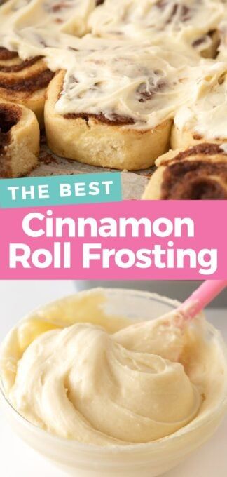 Cinnabon Frosting Recipe, Frosting For Cinnamon Rolls, Easy Cream Cheese Frosting, Cinnamon Roll Frosting, Cinnamon Roll Icing, Beaux Desserts, Cinnamon Rolls Easy, Homemade Frosting, Cream Cheese Frosting Recipe