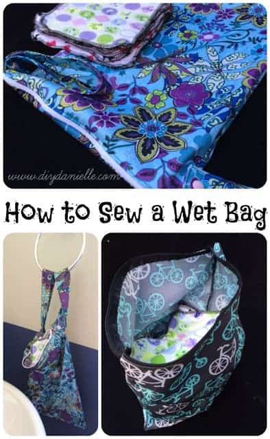 How to sew an easy wet bag. Holiday Hand Towels, Tote Bag Pattern Free, Wet Bags, Beginner Sewing Projects Easy, Wet Bag, Sewing Projects For Beginners, Sewing Skills, Easy Sewing Projects, Love Sewing