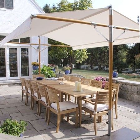 Patio Umbrellas, Canopies & Shade - Foter Meja Outdoor, Garden Shade, Backyard Shade, Backyard Canopy, Outdoor Pavilion, Garden Canopy, Diy Canopy, Patio Shade, Shade Canopy