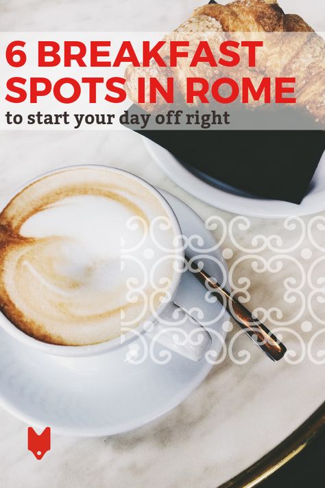 Best Breakfast In Rome, Breakfast In Rome Italy, Rome Breakfast, Rome Sightseeing, Coffee And Pastry, Rome Tips, Hotel Breakfast Buffet, Roma Travel, Italy Places