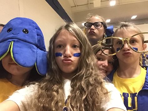 Todays day was blue and gold day because thats our school colors! Spirit Week, Week 5, School Colors, Blue And Gold, Yellow Blue, Yellow, Gold, Blue, Color