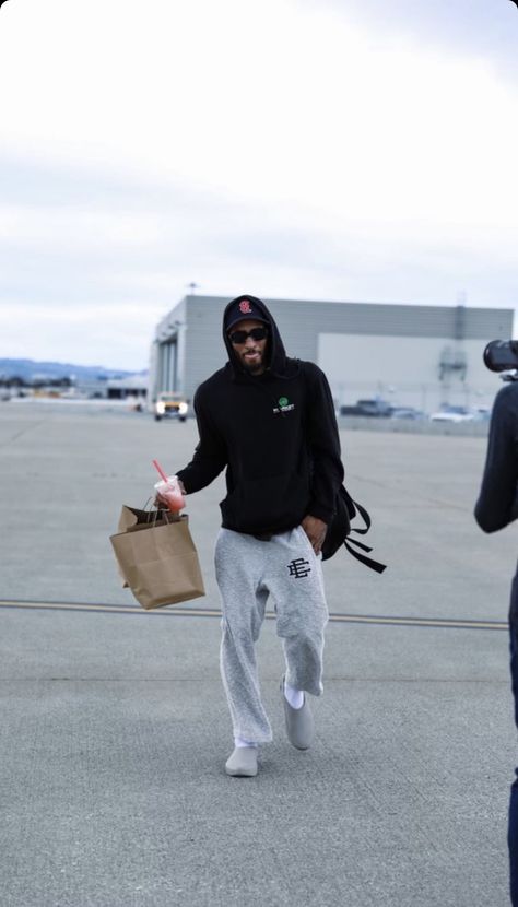 Airport Fits Men, Starboy Fits, Gunner Stahl, Rainy Fashion, Airport Outfit Men, Ee Shorts, Gary Payton Ii, Comfy Airport Outfit, Retro Photoshoot