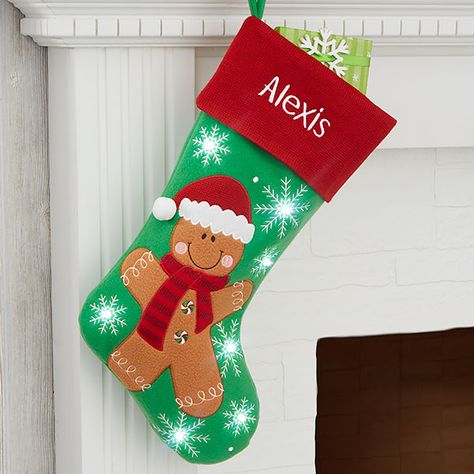 Christmas Stocking Design Ideas, Baby Christmas Stocking, Diy Stockings, Stocking Designs, Christmas Stockings Diy, Christmas Stocking Pattern, Christmas Applique, Family Names, Thread Colors