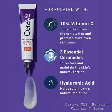 CeraVe Skin Renewing Vitamin C Serum available at 140k🇺🇬. Call/Whatsapp 0704 261 720 for deliveries. . #beautytrendsuganda #skincare #cerave #ceraveskincare #vitamincserum #hyaluronicacid #brighteningserum #skincareroutine #evenskintone #selflove #glowingskin #repost #uganda Cerave Vitamin C Serum, Cerave Skincare, Hair Oil Serum, Retinol Serum, Skin Care Items, Hydrating Serum, Skin Cleanser Products, Vitamin C Serum, Brightening Serum