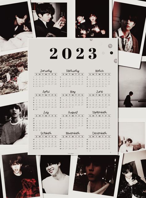 Bazar Ideas, Freebies Ideas, Kpop Freebies, Bts Calendar, Bts Poster, Dan Reynolds, Calendar 2023, Savage Kids, Bts Members