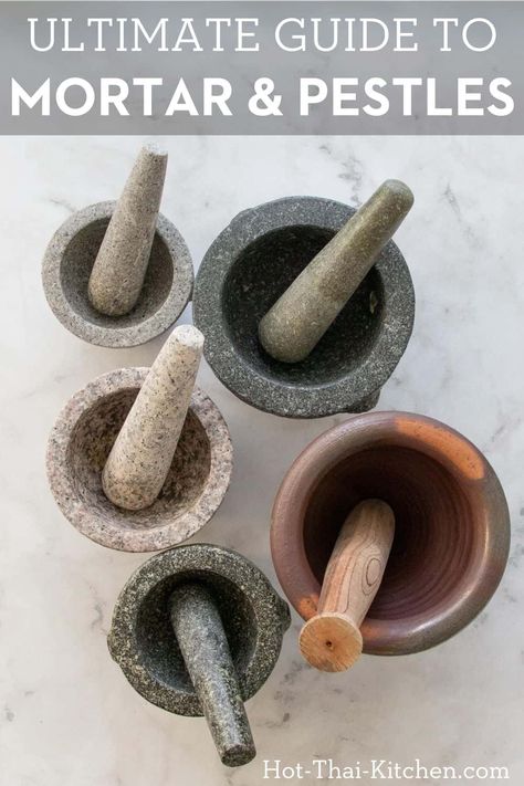 Clay Mortar And Pestle, Diy Mortar And Pestle, Mortar And Pestle Recipes, Pestle And Mortar, Authentic Thai Food, Wishlist Christmas, Higher Art, Thai Kitchen, Mortar Pestle