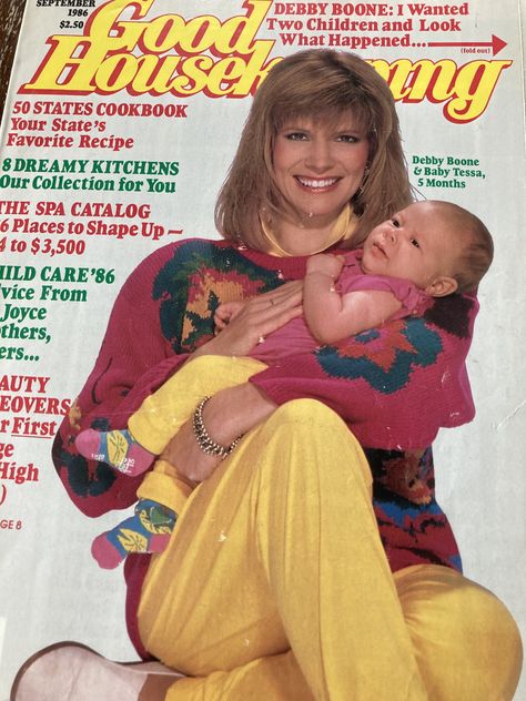 Good Housekeeping cover 1987 Debby Boone, Good Housekeeping Magazine, Good Housekeeping, People Magazine, Second Child, Vintage Magazines, Best Memories, Childcare, Magazine