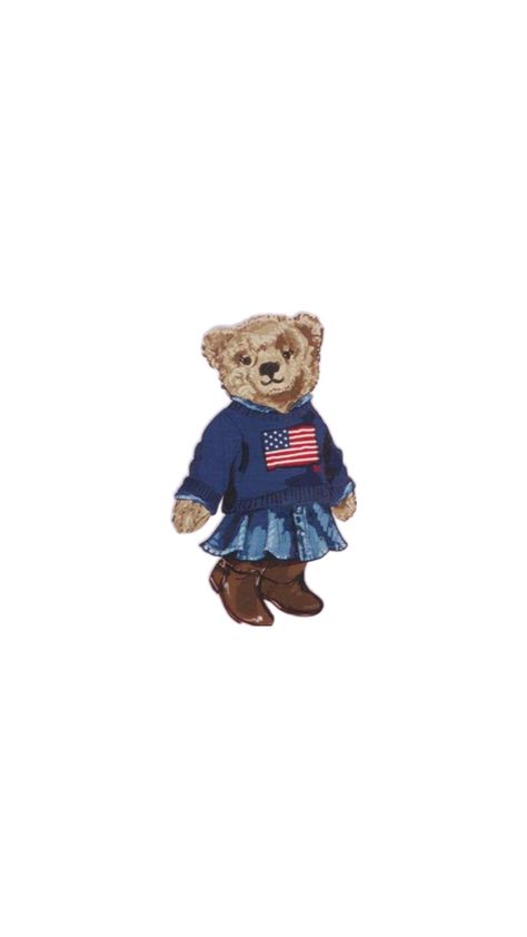 Polo Ralph Lauren Wallpaper, Teddy Bear Girl, Bear Girl, Mac Wallpaper, Polo Bear, Bear Wallpaper, Flower Phone Wallpaper, Girl Wallpaper, Ipad Wallpaper