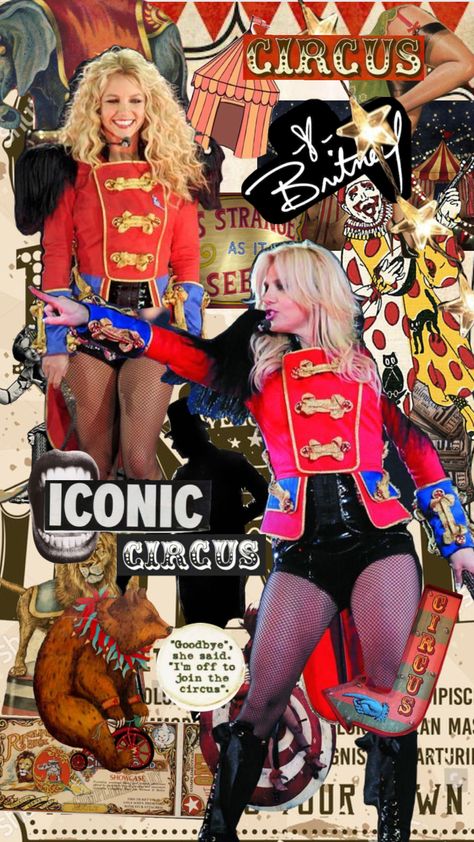 inspired by @nat_bolin 's suggestion | Circus by Britney Spears | #britneyspears #circus #icon #music #itsbritneybitch Britney Spears Circus Costume, Vintage Clowncore, Britney Spears Birthday, Ring Leader Costume, Circus Icon, Britney Spears Aesthetic, Circus Britney Spears, Britney Spears Circus, Jerry Ryan