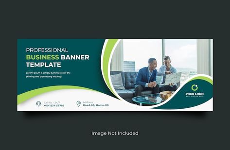 Business facebook cover banner template ... | Premium Psd #Freepik #psd #banner #business #template #facebook Facebook Banner Design, Business Facebook Cover, Facebook Header, Design In Photoshop, Letterhead Business, Cover Page Template, Restaurant Social Media, Facebook Cover Design, Facebook Cover Template