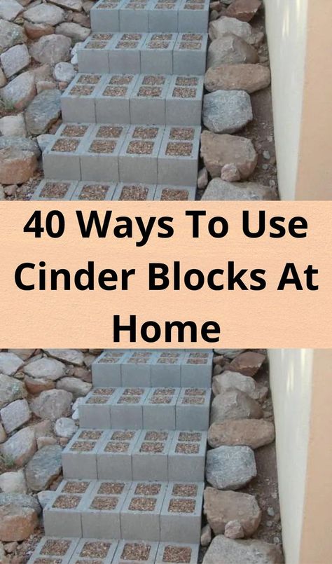 Cinder Blocks Diy, Cinder Block Fire Pit, Cinder Block Bench, Polycarbonate Roof Panels, Beautiful Outdoor Furniture, Cinder Blocks, Pathway Landscaping, Small Bathroom Ideas On A Budget, Home Decor Hooks