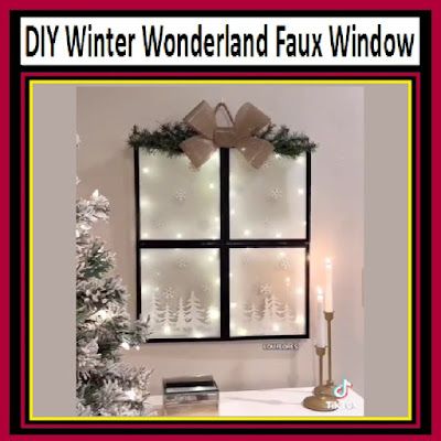 Winter Wonderland Faux Window Using Dollar Tree Supplies Picture Frame Window Christmas, Faux Window Christmas Decor, Christmas Tree Outdoor, Snowflake Christmas Ornaments, Dollar Tree Frames, Crafts Dollar Tree, Pine Cone Christmas, Christmas Picture Frames, Pine Cone Christmas Tree