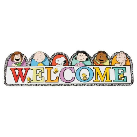 Welcome Students Back To School, Peanuts Classroom, Peanuts Decor, Snoopy Classroom, Elementary Bulletin Boards, Transportation Activities, Bulletin Boards Classroom Decor, Classroom Wall Decor, Welcome Students