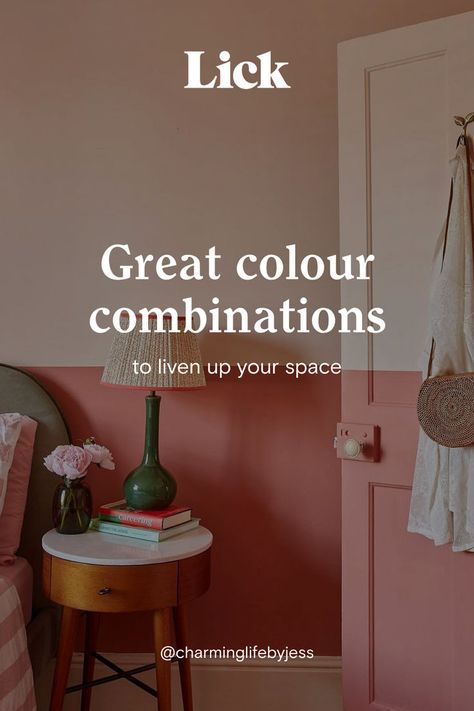 Wall colours Red 03 & Pink 02 from Lick. This great colour combination, decorated by @charminglifebyjess, will liven up your space with colour. Discover how Red 03 & Pink 02 and other colour blocking combinations can transform your home! Wall Colours, Kids Living Rooms, Popular Interior Design, Retro Living Rooms, Wall Paint Colors, Colour Blocking, Paint Colours, Colour Combinations, Wall Paint