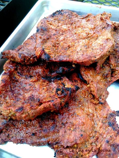 Arrechera Recipe Mexicans, Arrachera Marinade Mexican, Arrechera Recipe, Mexican Skirt Steak Recipes, Arrachera Recipe, Spanish Meals, Carne Asada Tacos Recipe, Skirt Steak Fajitas, Lamb Steak