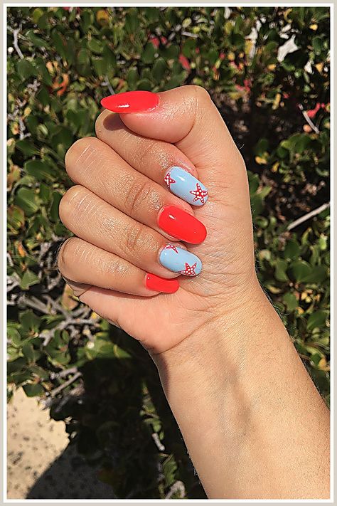 Vacation Nails - Love what you saw? Click and visit to find more. Make It IMMEDIATELY! Coastal Nails Designs, Summer Nails Starfish, Star Fish Nails, Beachy Nail Designs, Starfish Nails, Fish Nails, Beachy Nails, Nails Cute, Really Cute Nails