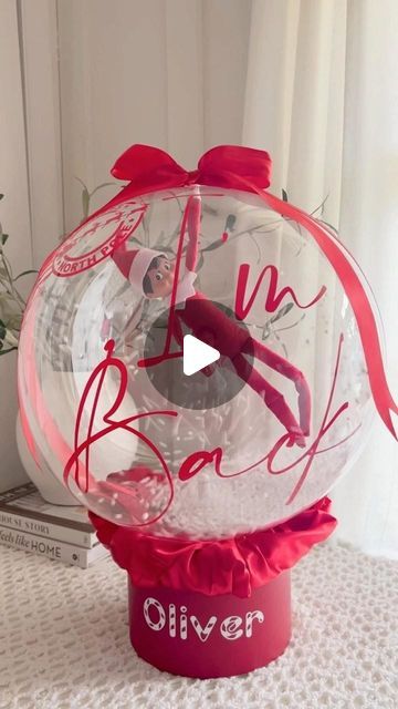 Handmade Host - East Coast Bespoke Events & Gifts on Instagram: "🎅🛷Santa’s Swift Delivery 🎁  Unveiling the debut of our Christmas Collection with the enchanting Elf on the Shelf Snow Globe! ❄️" Balloon Snow Globe, Elf Snow Globe, Snow Globe Balloons, Elf On The Shelf Snow, Elf Delivery, Event Rentals, Christmas Collection, Snow Globe, On The Shelf