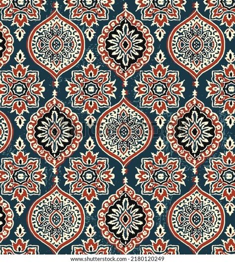 Ajrakh Pattern Block Print Pattern Batik Stock Illustration 2180120249 | Shutterstock Deadpool Drawing, Resist Printing, Ajrakh Pattern, Pattern Batik, Block Print Pattern, Design Pattern Art, Ajrakh Prints, Print Design Art, Batik Art