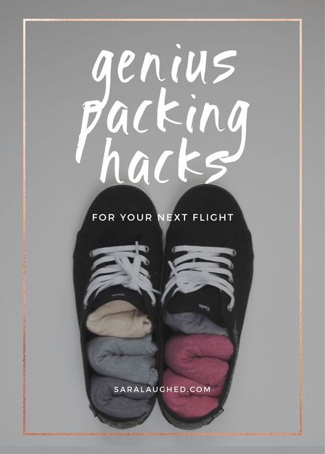 19 super-smart packing hacks for flying! Save for later and click through to read at saralaughed.com. Suitcase Hacks, Smart Packing, Suitcase Packing Tips, Ikea Pax Wardrobe, Packing Hacks, Small Suitcase, Best Travel Accessories, Easy Packing, Suitcase Packing