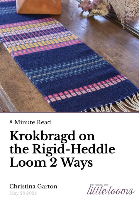 Overshot Weaving Patterns For Rigid Heddle Loom, Krokbragd Weaving Patterns, Versatile Weave, Rigid Heddle Weaving Projects, Rigid Heddle Weaving Patterns, Door Coverings, Rigid Heddle Weaving, Rug Weaving, Heddle Loom