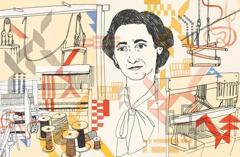 Anni Albers — Julia Rothman Julia Rothman, Anni Albers, Indie Bookstore, Interior Illustration, Restaurant New York, Japanese House, House And Home Magazine, The New Yorker, New Yorker