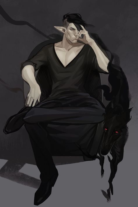 otherwolves: “Hound of Ill Omen. ” Hound Of Ill Omen, Character Portraits, Character Inspiration, Fantasy Art, Anime, Art