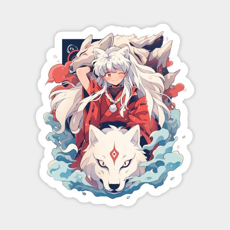 cutest Inuyasha :) -- Choose from our vast selection of magnets to match with your desired size to make the perfect custom magnet. Pick your favorite: Movies, TV Shows, Art, and so much more! Available in two sizes. Perfect to decorate your fridge, locker, or any magnetic surface with. Cute Inuyasha, Sticker Design Inspiration, Anime Sticker, Anime Printables, Anime Stickers, Stickers For Sale, Inuyasha, Case Stickers, Phone Case Stickers