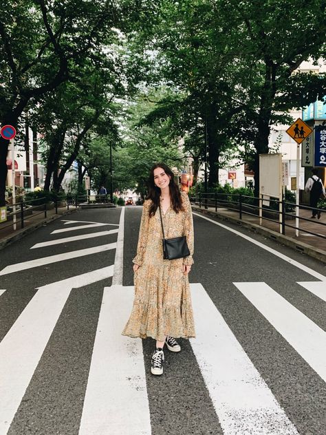 How Jess Spent 6 Days in Tokyo and Kyoto (And Every Single Outfit She Wore) | Cupcakes & Cashmere Tokyo Summer Outfits, Japan Summer Outfit, Tokyo Summer, Celine Purse, Japan Outfits, Japan Summer, Fushimi Inari Taisha, Cupcakes And Cashmere, Fell In Love