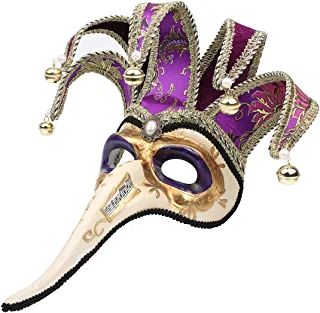 Amazon.com : Venetian Mask Volto Mask, Jester Mask, Masquerade Halloween, Venetian Masquerade Masks, Plague Doctor Mask, Doctor Mask, Venetian Masquerade, Mask Masquerade, Venetian Mask