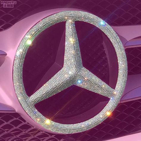 Sparkle Pink Aesthetic, Aesthetic Mercedes Benz, Pink Mercedes Benz, Mercedes Benz Aesthetic, Benz Aesthetic, Aesthetic Mercedes, Pink Mercedes, Mercedes Logo, Search Pins