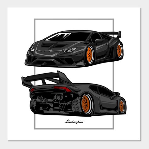 lamborghini tshirt -- Choose from our vast selection of art prints and posters to match with your desired size to make the perfect print or poster. Pick your favorite: Movies, TV Shows, Art, and so much more! Available in mini, small, medium, large, and extra-large depending on the design. For men, women, and children. Perfect for decoration. Lamborghini Art, Uv Poster, Cars Illustration, Mobile Logo, Automotive Artwork, Ae86, Keys Art, Car Illustration, Nissan Gtr