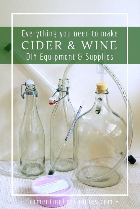 Homemade Beverages, Making Hard Cider, Making Wine At Home, Homemade Wine Recipes, Homemade Cider, Wine At Home, Wine Purse, Wine Making Equipment, Making Wine