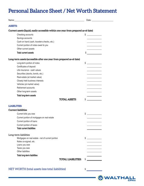 Personal Balance Sheet - How to create a Personal Balance Sheet? Download this Personal Balance Sheet template now! Balance Sheet Template, Personal Financial Statement, Certificate Of Deposit, Financial Organization, Income Statement, Balance Sheet, Sheet Template, Statement Template, Financial Health