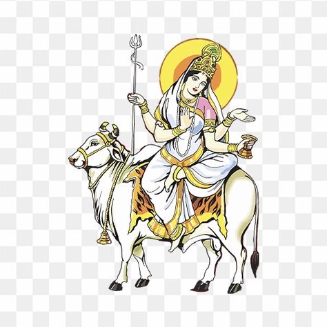 Maha Gauri, Navratri Video, Maa Mahagauri, Maa Shailputri, Ganpati Art, New Art, Png Images, Transparent Background, Quick Saves