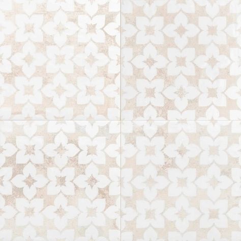 Buy The Tile Life Phlox White 8" x 8" Square Porcelain Patterned Floor and Wall Tile - Case of 25 at Walmart.com Porcelain Pattern Tile, Shower Tile To Ceiling, Porcelain Tile Floor Bathroom, Porcelain Tile Floor Living Room, Porcelain Tile Floor Kitchen, Tile Shower Walls, Herringbone Brick Floor, Tile Floor Kitchen, Tile Vanity