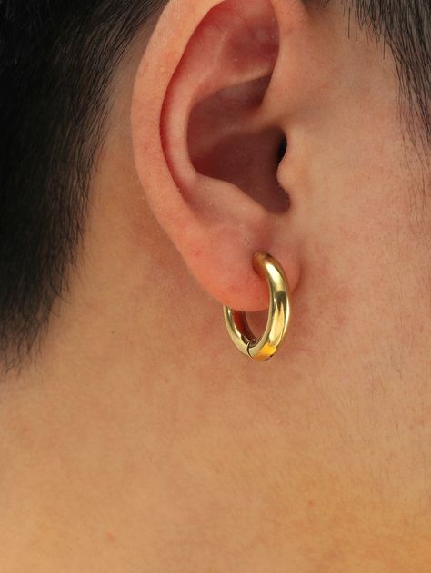 Ear Ring Men, Boys Ear Piercing, Mens Gold Hoop Earrings, Bal Hanuman, Hoop Earrings For Men, Gold Earrings For Men, Ring Boy, Golden Rings, Mens Earrings Hoop