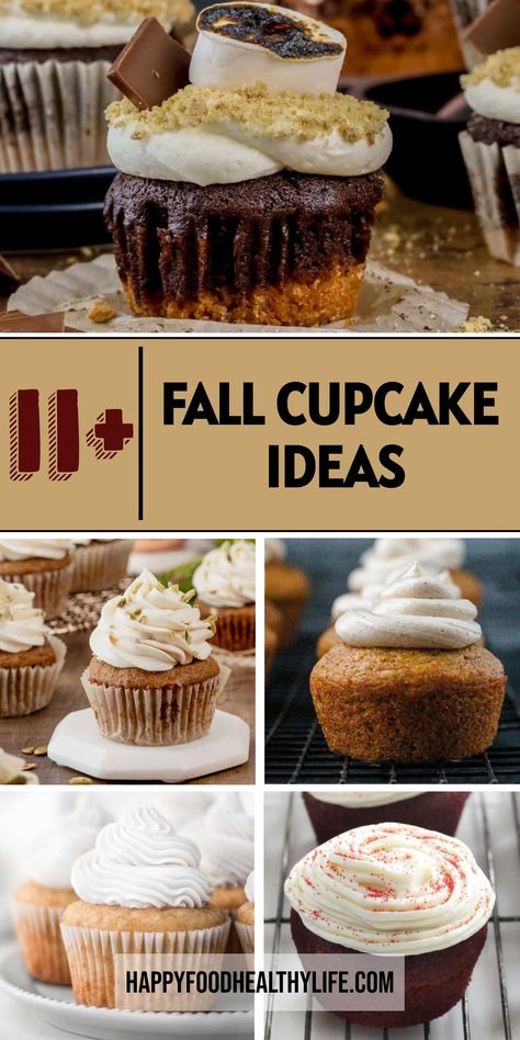 Indulge in the ultimate cozy fall treat with these Vegan Fall Cupcakes! Packed with warm spices and autumn flavors, these plant-based cupcakes are perfect for enjoying on crisp fall days. Whether you're whipping up a batch for a special occasion or just craving something sweet, these easy vegan cupcakes are sure to hit the spot. 
| Fall Cupcake Ideas | Cupcakes For Fall | Fall Themed Cupcakes | Fall Cupcake Recipes | Simple Fall Cupcakes, Autumn Cupcake Bouquet, Fall Cupcakes Recipes, Vegan Carrot Cake Cupcakes, Vegan Food List, Vegan Chocolate Cupcakes, Vegan Soul Food, Vegan Cream Cheese Frosting, Fall Vegan Recipes