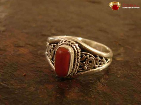 Red Coral Ring, Bride Jewelry, Gold Bride Jewelry, Coral Ring, Mens Style, Bride Jewellery, Red Coral, Precious Gemstones, Hair Tutorial