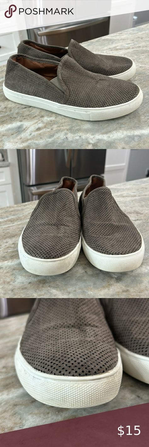 Steve Madden Zarayy Womens Sneakers Grey Suede Slip On Tennis Shoes Size 8.5 On Tennis Shoes, Slip On Tennis Shoes, Grey Suede, Sneakers Grey, Gray Suede, Tennis Shoes, Dark Gray, Steve Madden, Womens Sneakers