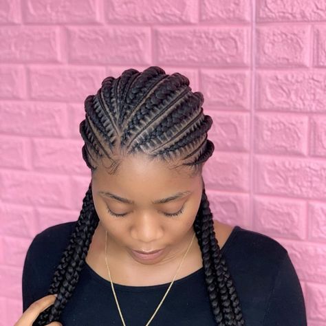 Cornrows With Beads, Cornrow Hairstyle, New Braided Hairstyles, Ghana Braids Hairstyles, Cornrow Ponytail, Cornrows Braids For Black Women, Cornrow Braids, Hair Clipart, Feed In Braids Hairstyles