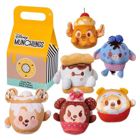 Meet the Disney Munchlings Disney Munchlings Plush, Munchlings Disney, Munchlings Plush, Disney Munchlings, Disney Plushies, Winnie The Pooh Honey, Disney Souvenirs, Mickey Balloons, Baked Treats